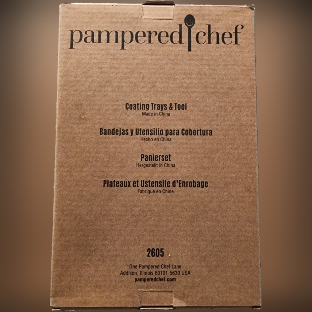 NIB Pampered Chef Coating Trays & Tool